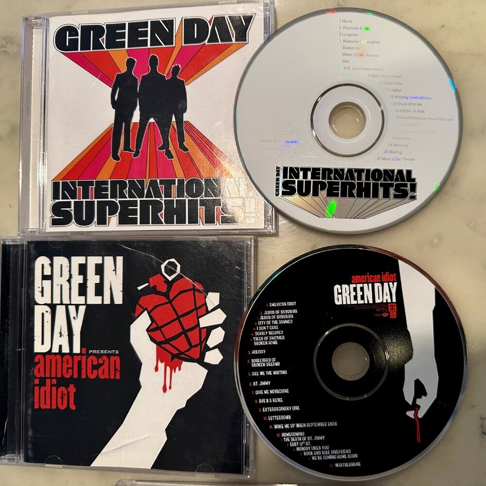 Green Day  cd's.. music